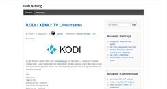 Desktop Screenshot of gmlblog.de